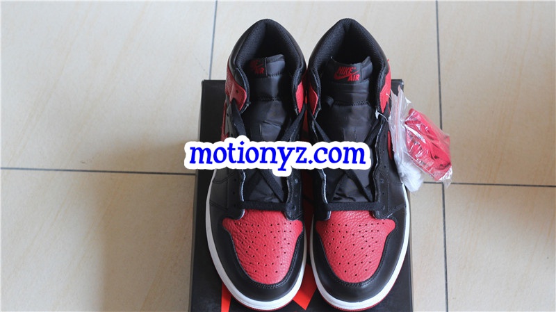 Tumbled Leather Air Jordan 1 OG High Banned 2017